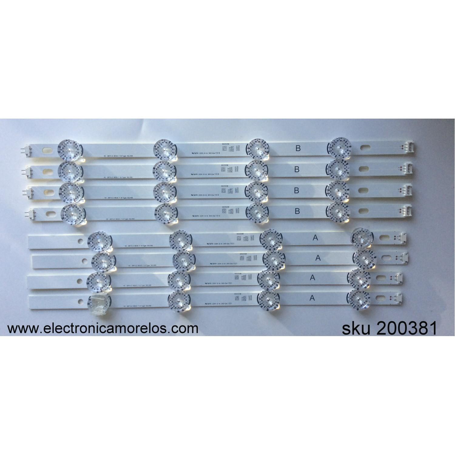 KIT DE LED PARA TV / HEESUNG HC400DUN-VCKN5-214X / MODELO 40LX340H-UA